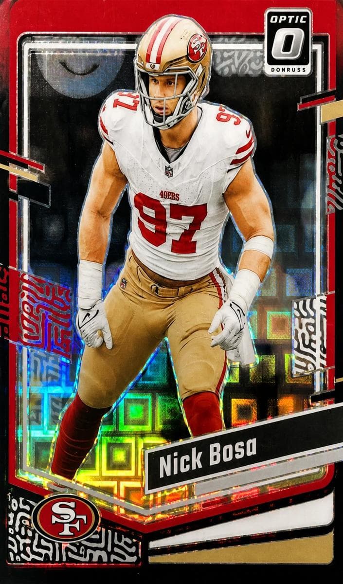 Nick Bosa 2023 panini Donruss Optic