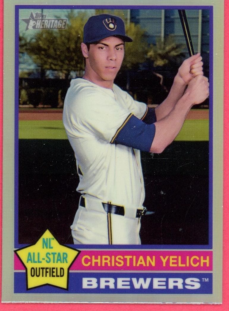 Christian Yelich 2025 topps Topps Heritage