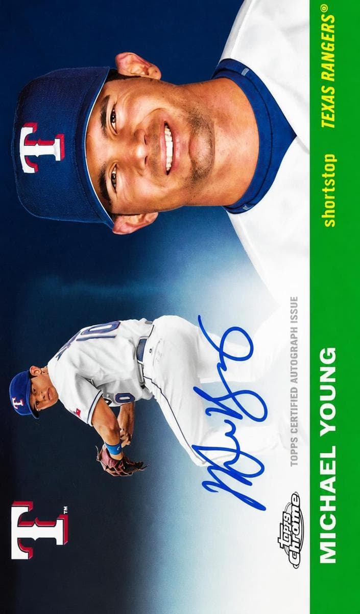 Michael Young 2025 topps Topps Chrome Platinum