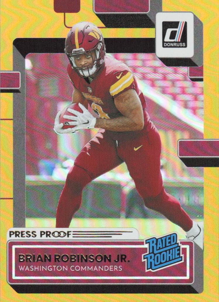 Brian Robinson Jr. 2022 panini Donruss