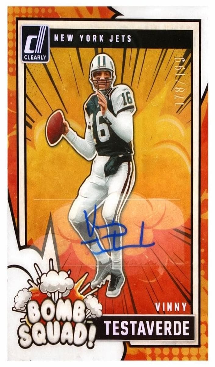 Vinny Testaverde 2024 panini Clearly Donruss