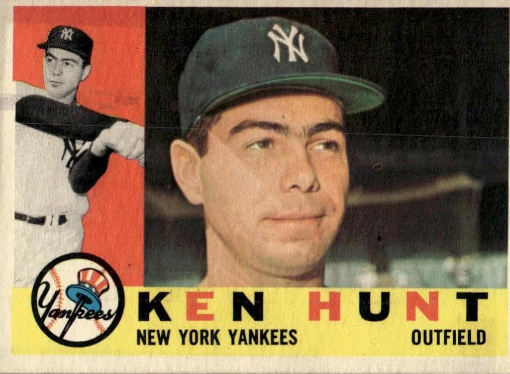 Ken Hunt 1960 topps Topps