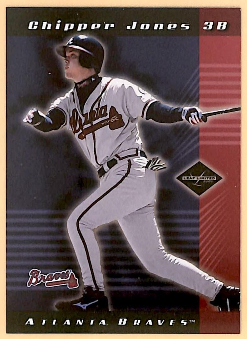Chipper Jones 2001 leaf Leaf Limited