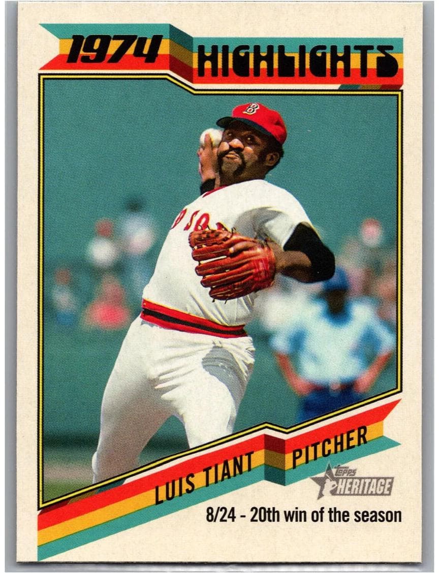 Luis Tiant trading card