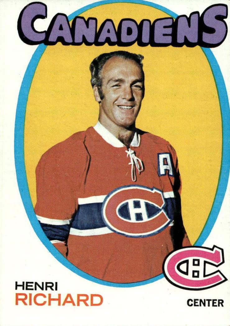 Henri Richard 1971 topps Topps