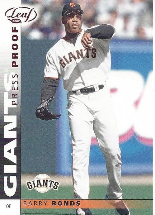 Barry Bonds 2002 leaf Leaf
