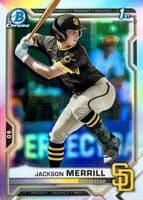 Jackson Merrill 2021 bowman Bowman Draft Chrome (1st)