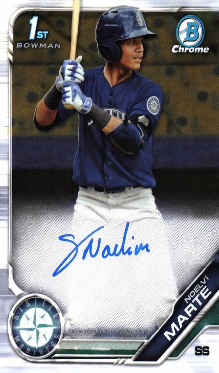 Noelvi Marte 2019 bowman Chrome Prospects