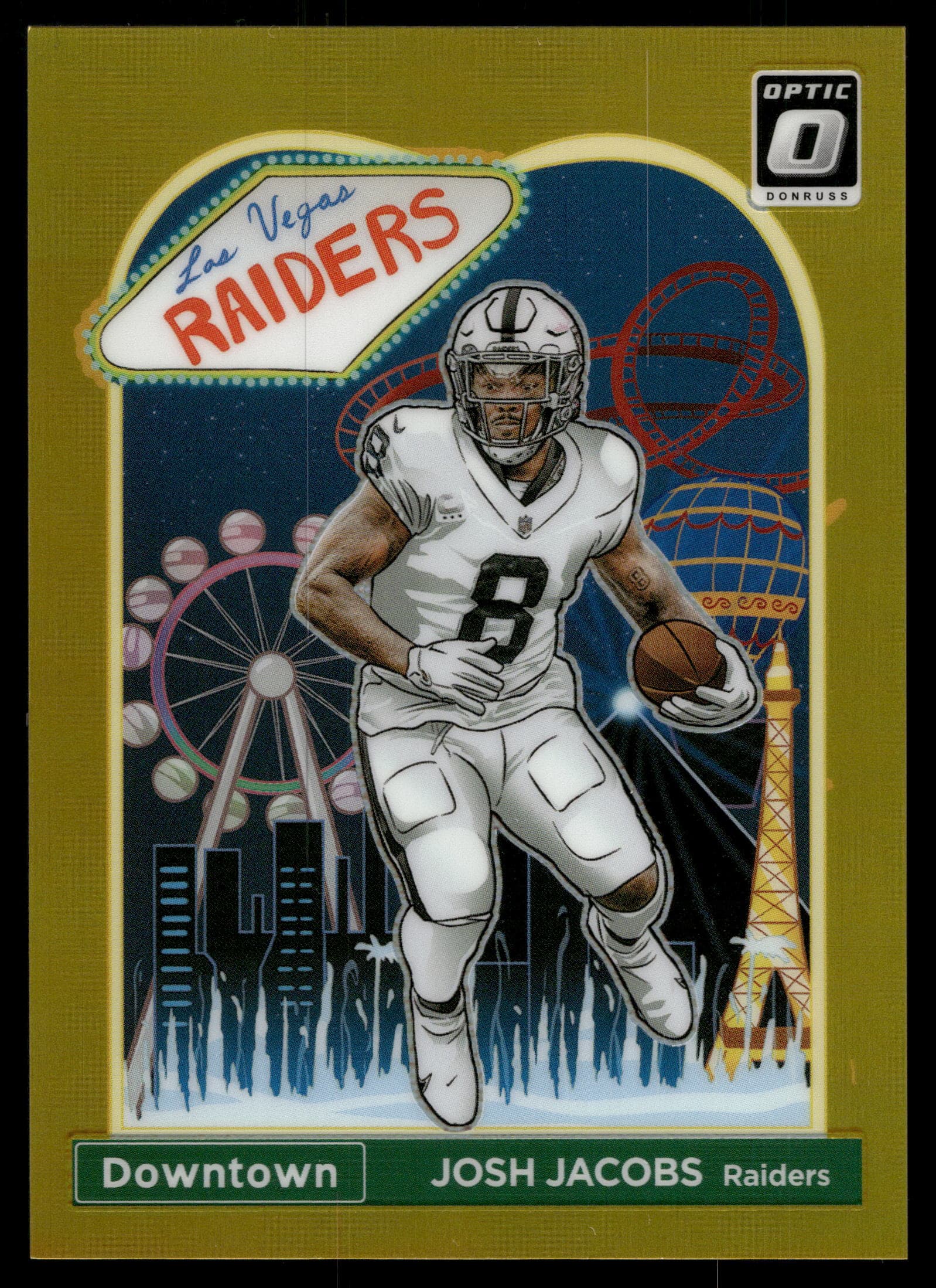 Josh Jacobs 2023 panini Donruss Optic