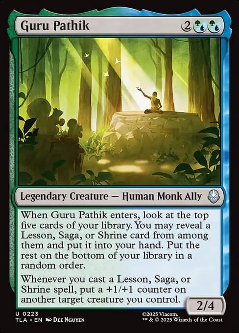 Guru Pathik 2025 Magic: The Gathering Avatar: The Last Airbender