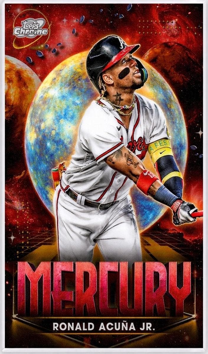 Ronald Acuña Jr. 2025 topps Topps Cosmic Chrome
