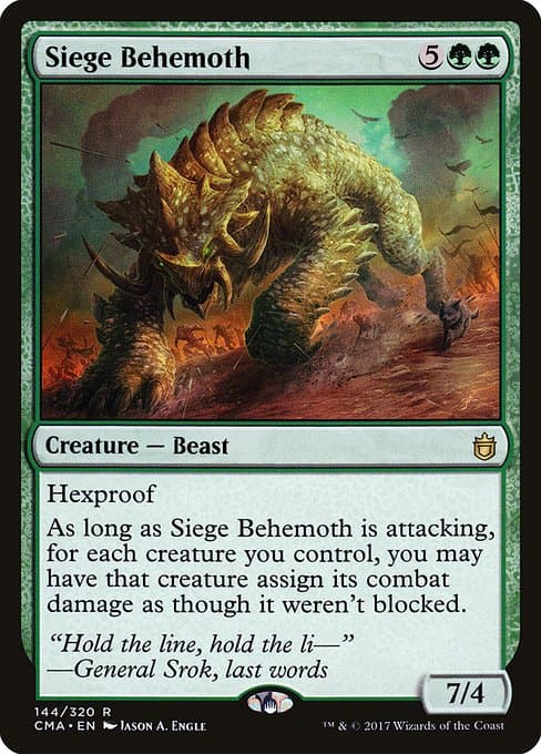 Siege Behemoth 2017 Magic: The Gathering