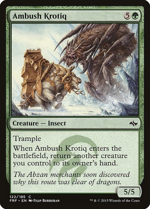 Ambush Krotiq 2015 Magic: The Gathering Fate Reforged