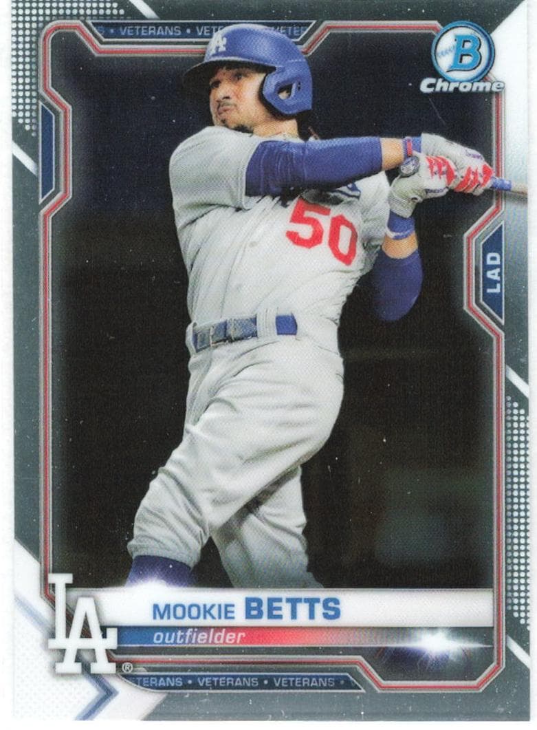 Mookie Betts 2021 bowman Bowman Chrome