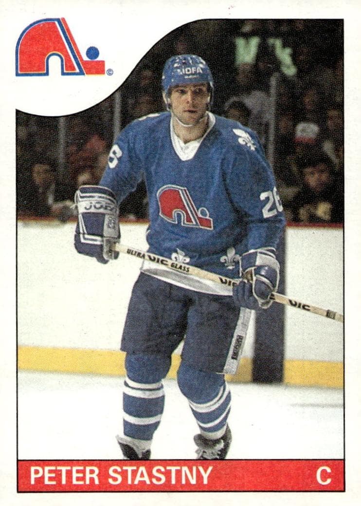 Peter Stastny trading card