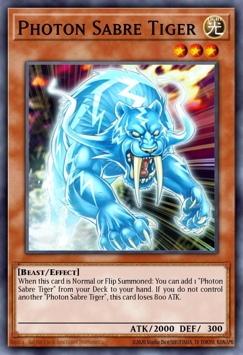 Photon Sabre Tiger 2011 Yu-Gi-Oh! Photon Shockwave