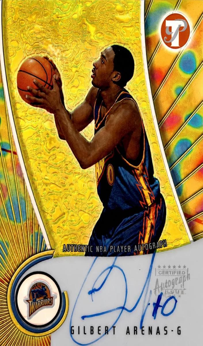 Gilbert Arenas 2001 topps Pristine