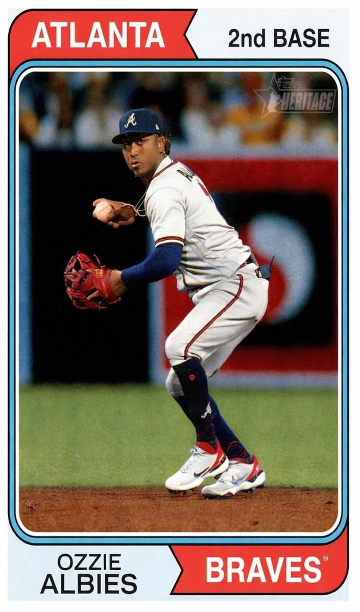 Ozzie Albies 2023 topps Topps Heritage