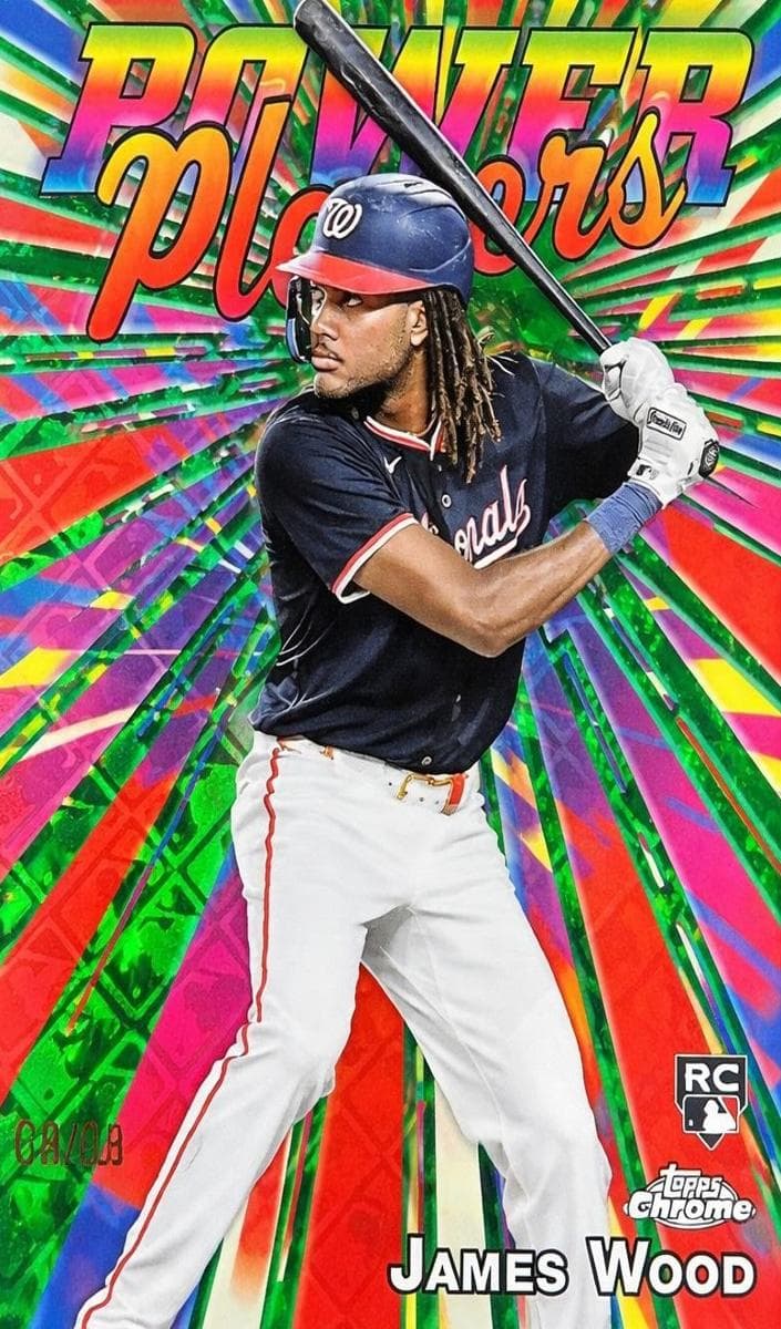 James Wood 2025 topps Topps Chrome Logofractor Edition