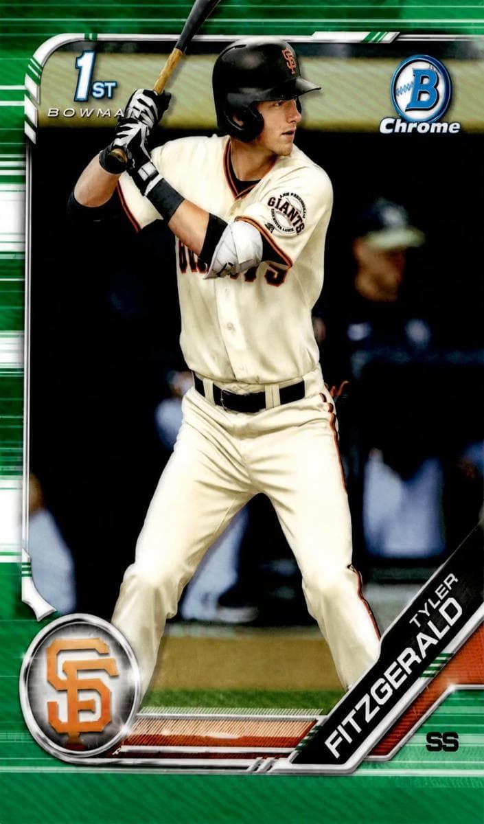 Tyler Fitzgerald 2019 bowman Bowman Draft Sapphire Edition