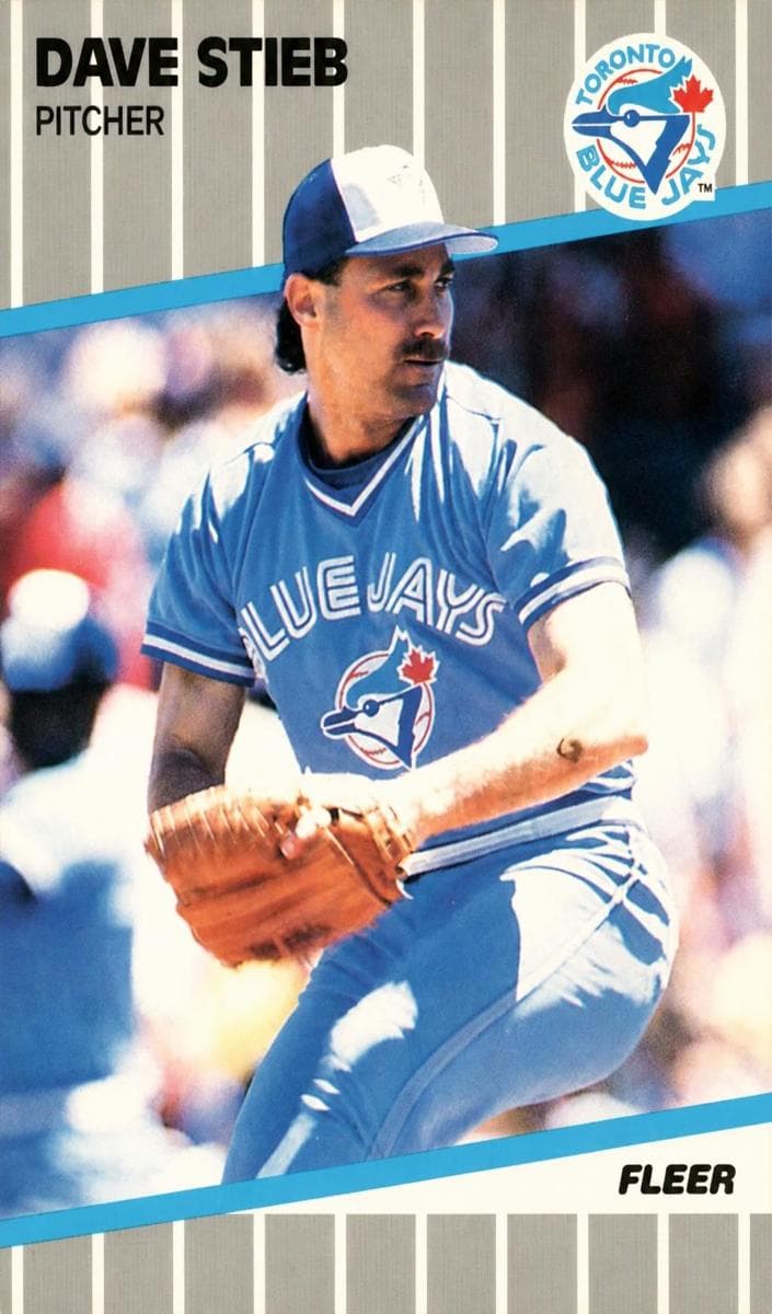 Dave Stieb 1989 fleer Fleer