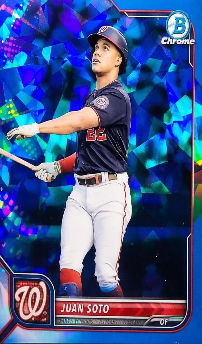 Juan Soto 2022 bowman Bowman Chrome Sapphire Edition