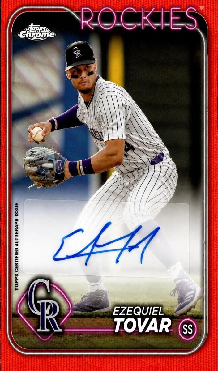 Ezequiel Tovar 2024 topps Topps Chrome Update