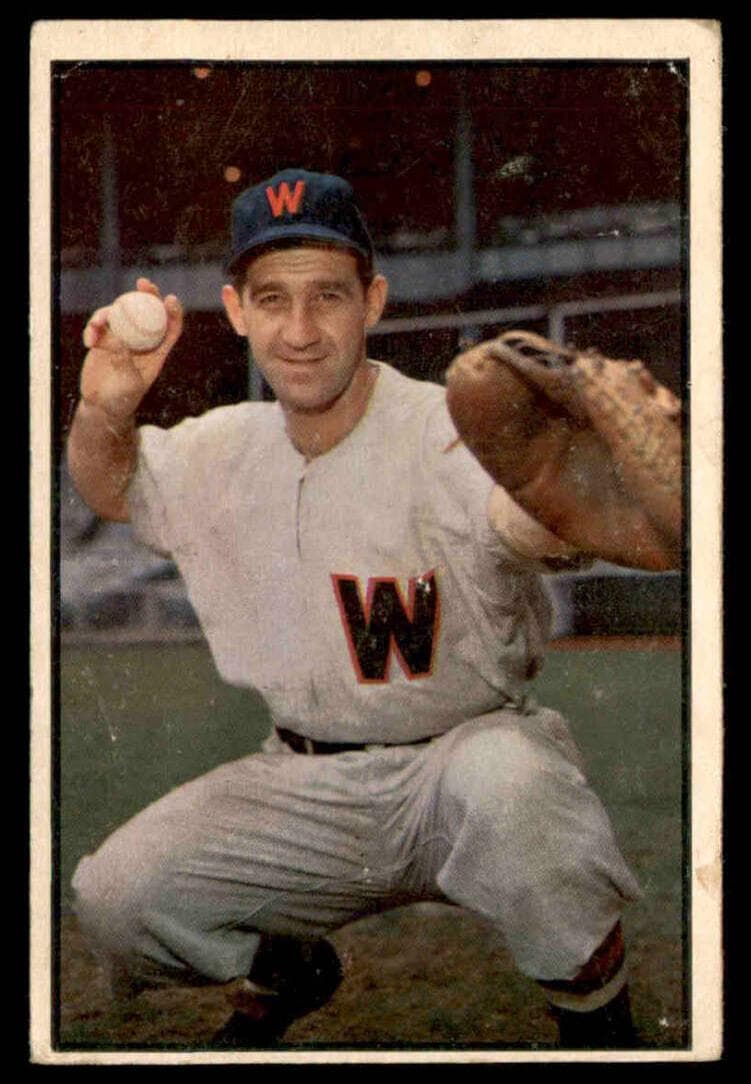 Mickey Grasso 1953 bowman Bowman Color