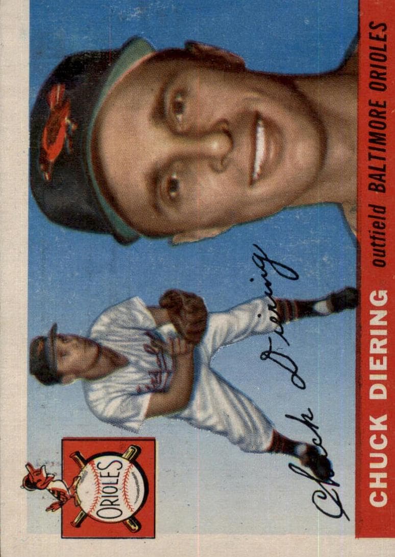 Chuck Diering 1955 topps Topps