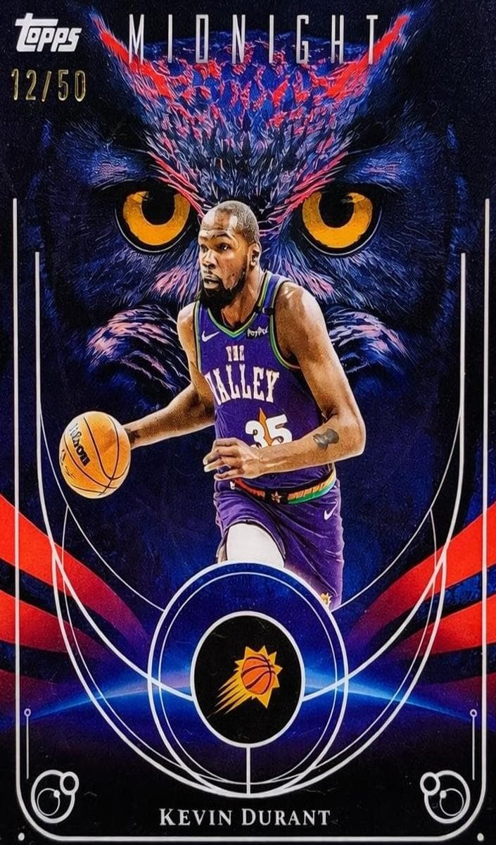 Kevin Durant 2025 topps Topps Midnight
