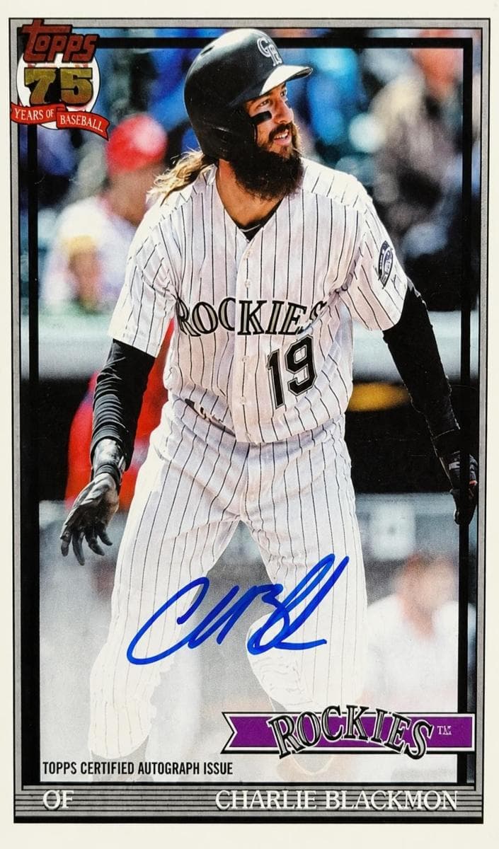 Charlie Blackmon #91b2-cbl