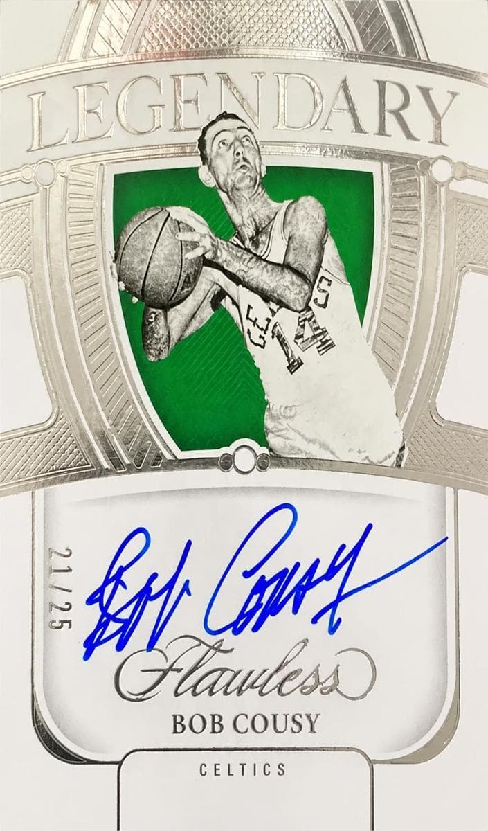 Bob Cousy 2023 panini Panini Flawless