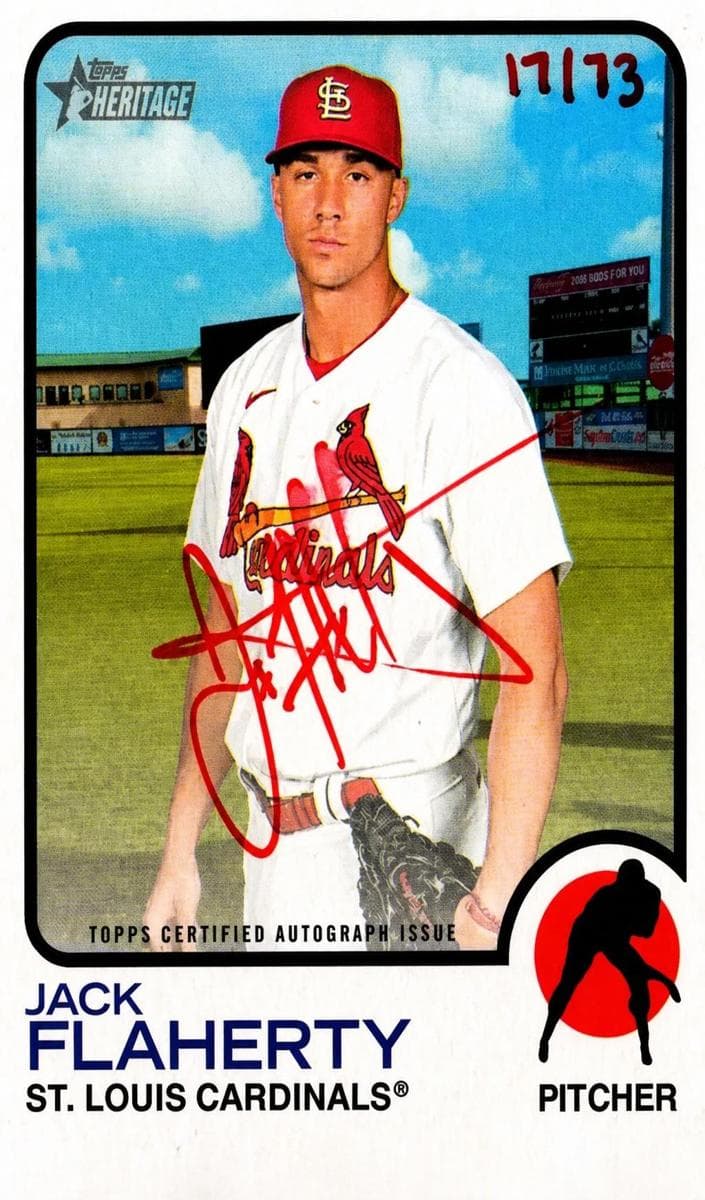 Jack Flaherty 2022 topps Topps Heritage