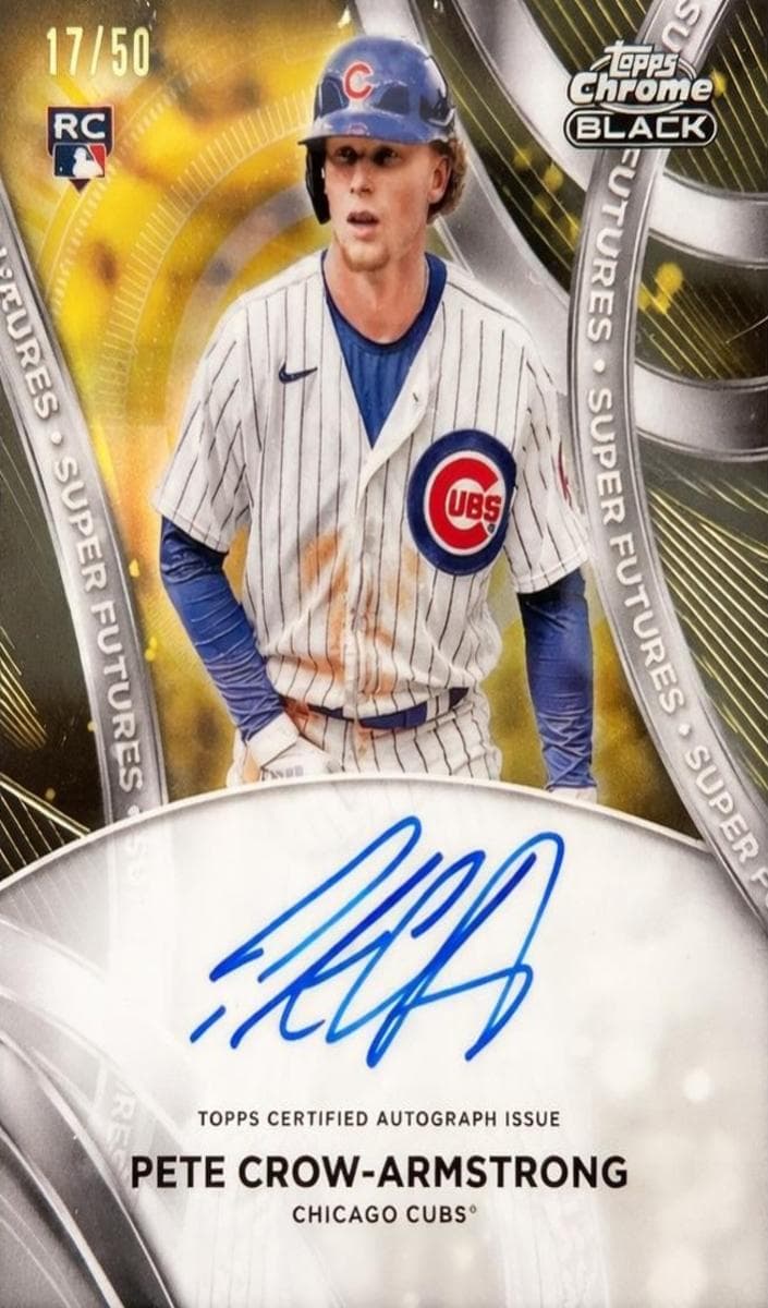 Pete Crow-Armstrong 2024 topps Topps Chrome Black