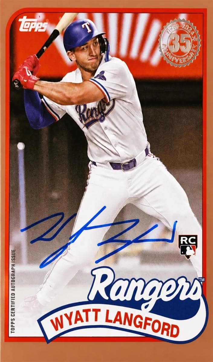Wyatt Langford 2024 topps Topps Update