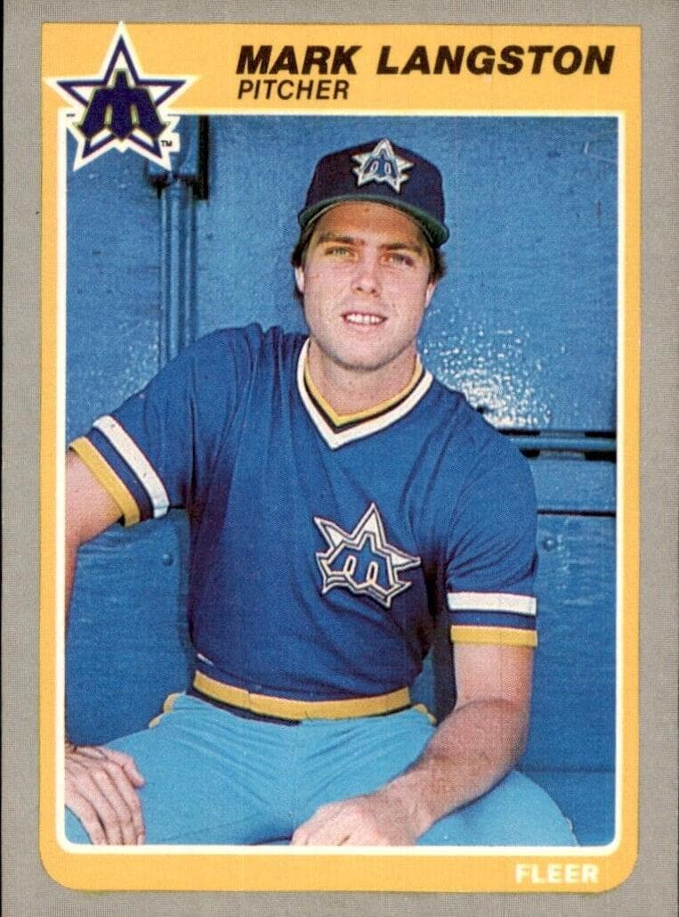 Mark Langston trading card