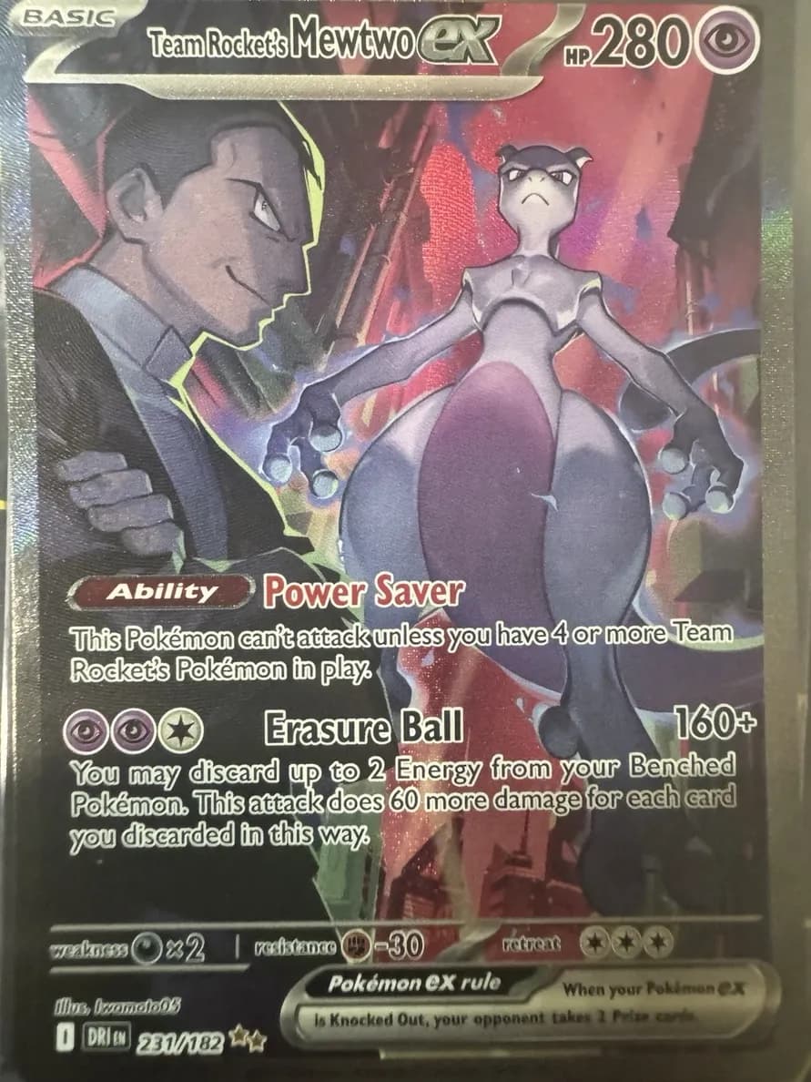 Team Rocket's Mewtwo EX #231