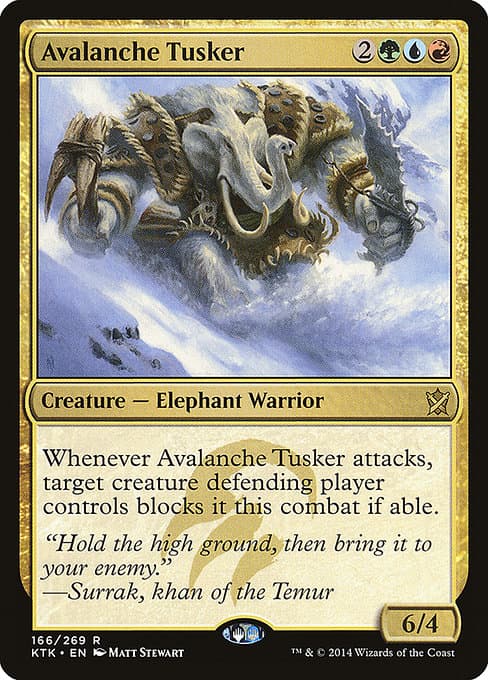 Avalanche Tusker 2014 Magic: The Gathering Khans of Tarkir