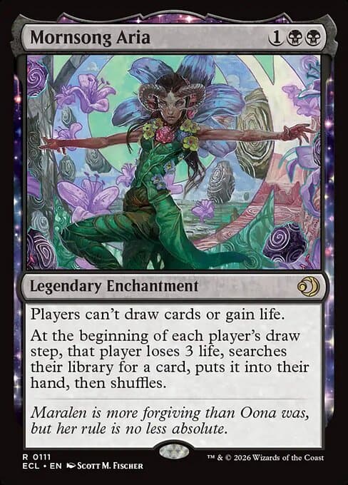 Mornsong Aria 2026 Magic: The Gathering Lorwyn Eclipsed Extended Art