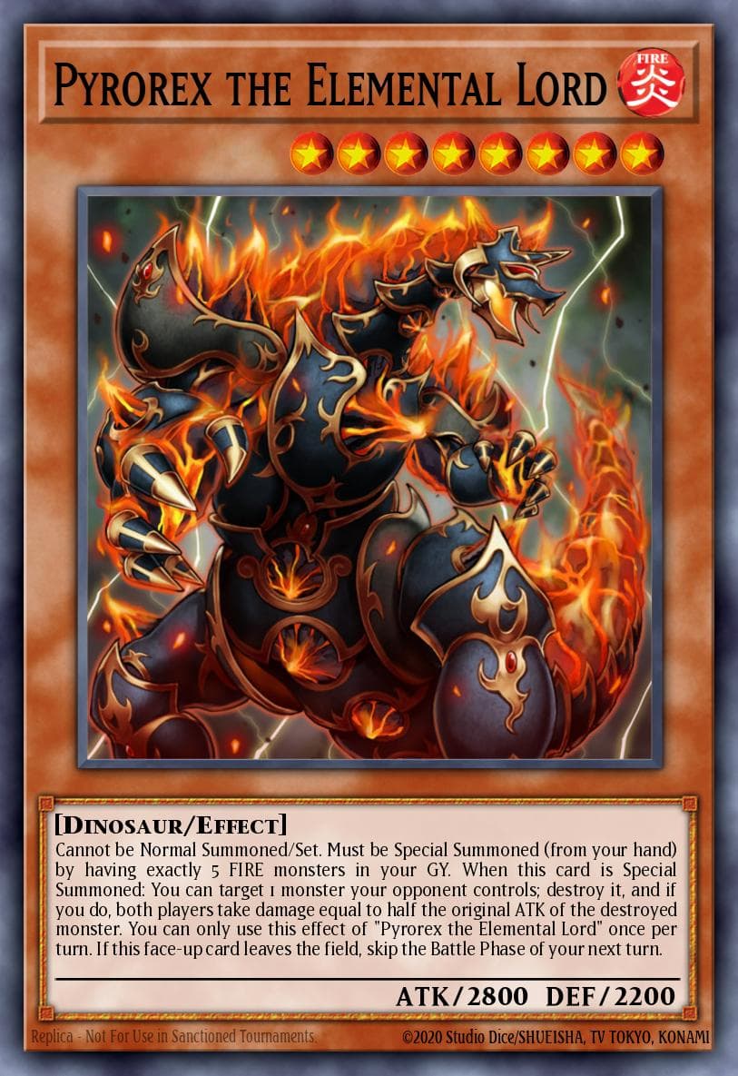 Pyrorex the Elemental Lord 2013 Yu-Gi-Oh! Cosmo Blazer