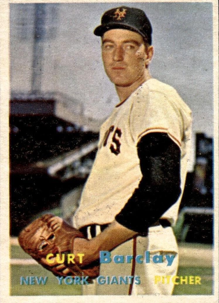 Curt Barclay 1957 topps Topps