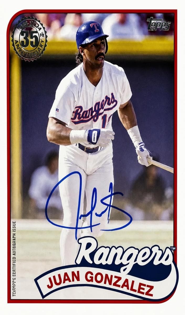 Juan Gonzalez 2024 topps Topps Update