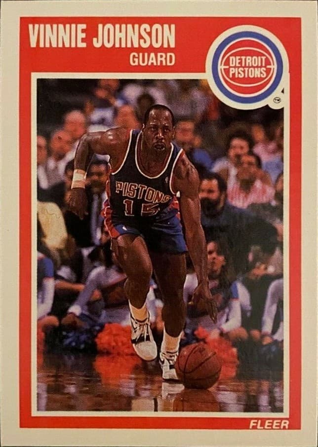 BASKETBALL VINNIE JOHNSON - 1989 Fleer