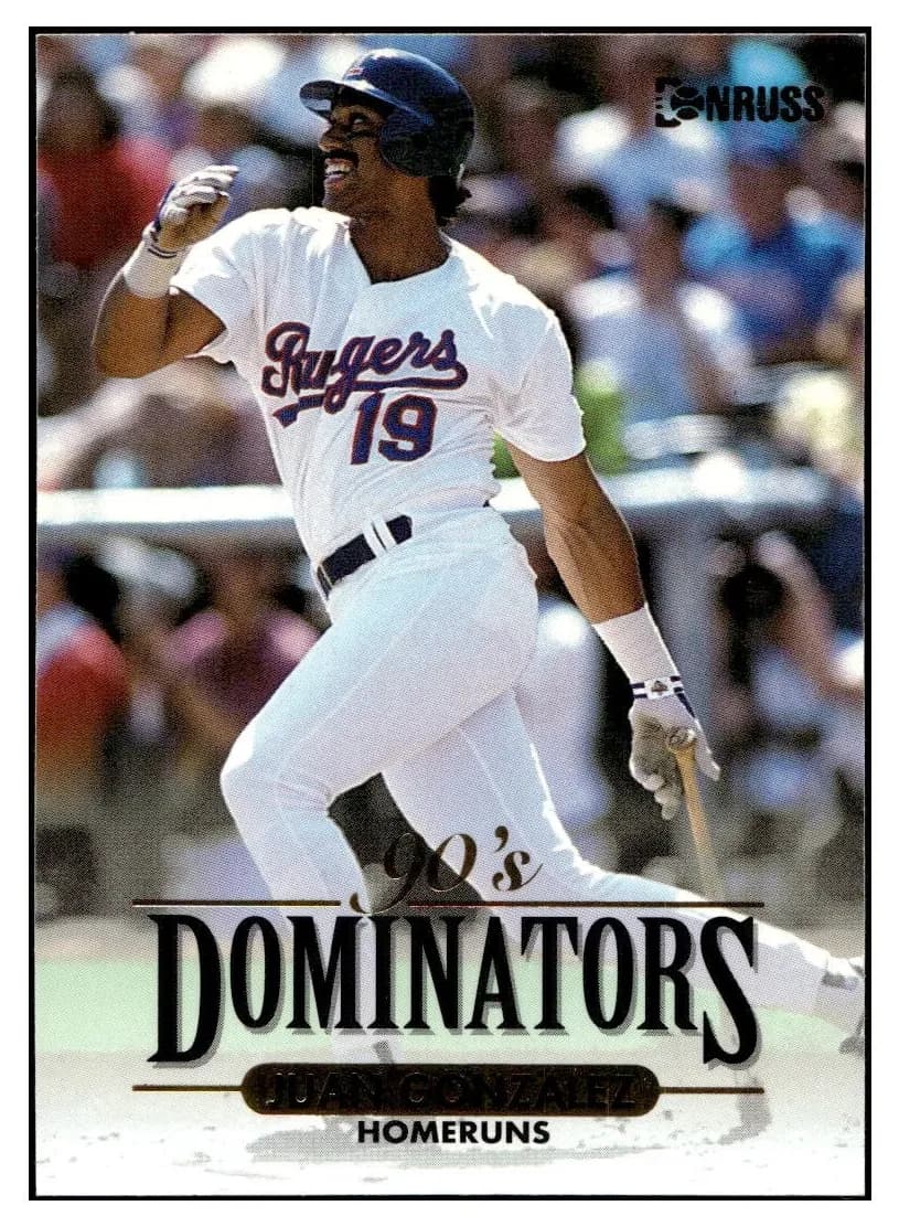 Juan Gonzalez 1994 panini Donruss