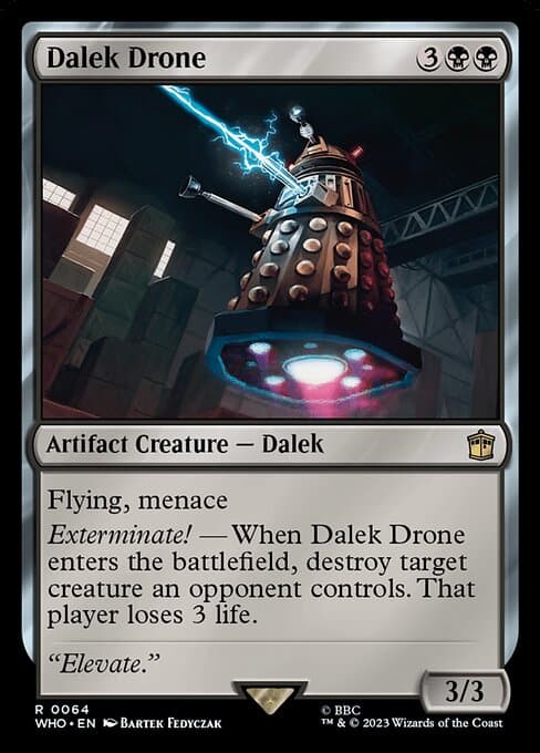 Dalek Drone 2023 Magic: The Gathering Doctor Who Foil