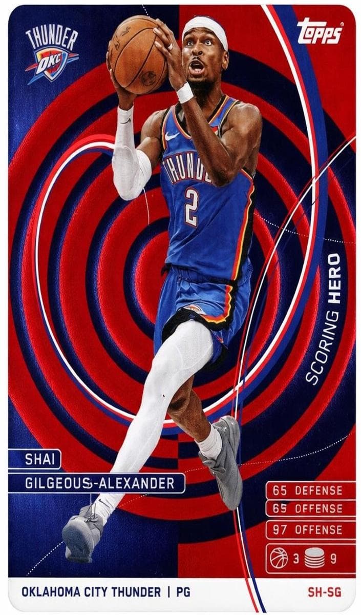 Shai Gilgeous-Alexander 2025 topps Match Attax