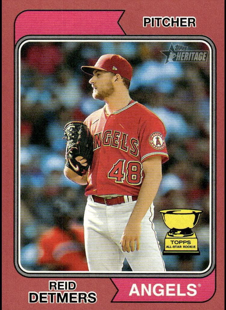 Reid Detmers 2023 topps Topps Heritage