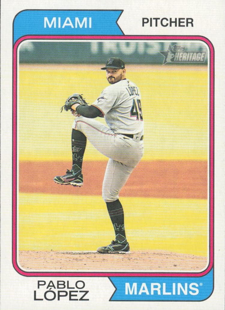 Pablo López 2023 topps Topps Heritage