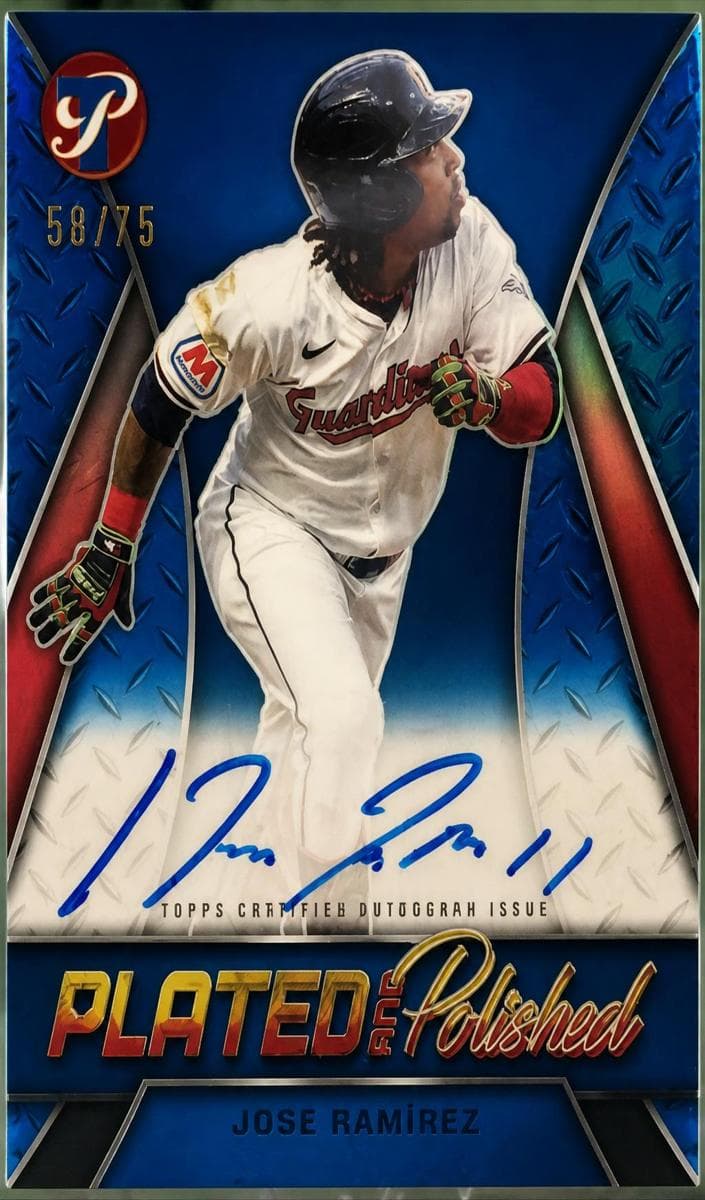 José Ramírez 2025 Topps Pristine auto card