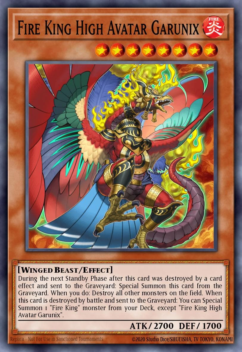 Fire King High Avatar Garunix #SR14-EN046